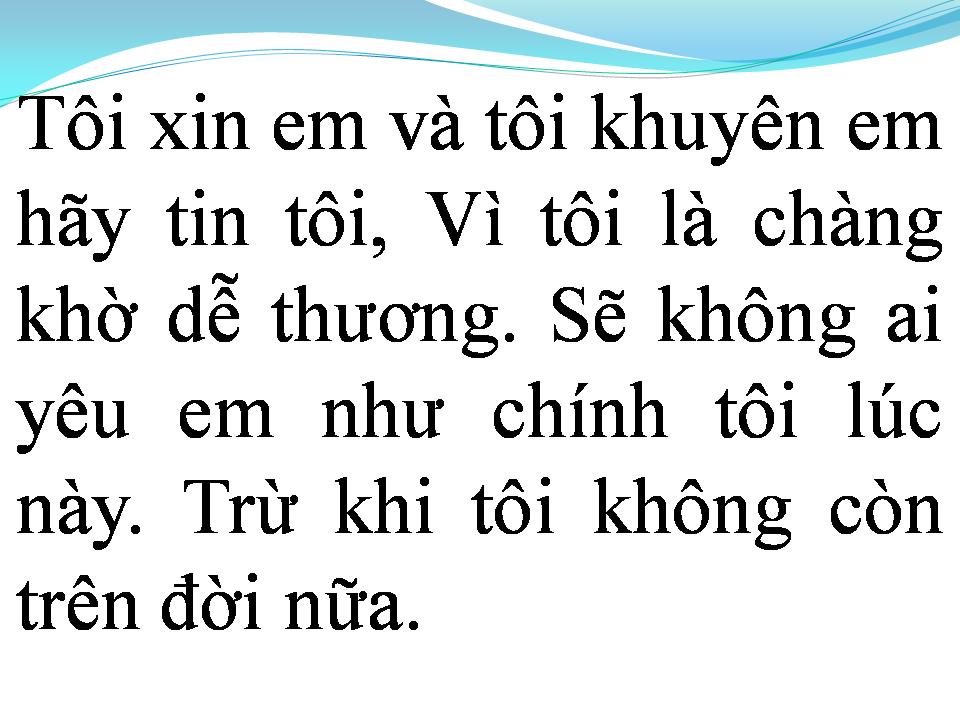 Lời bài hát CHÀNG KHỜ THỦY CHUNG