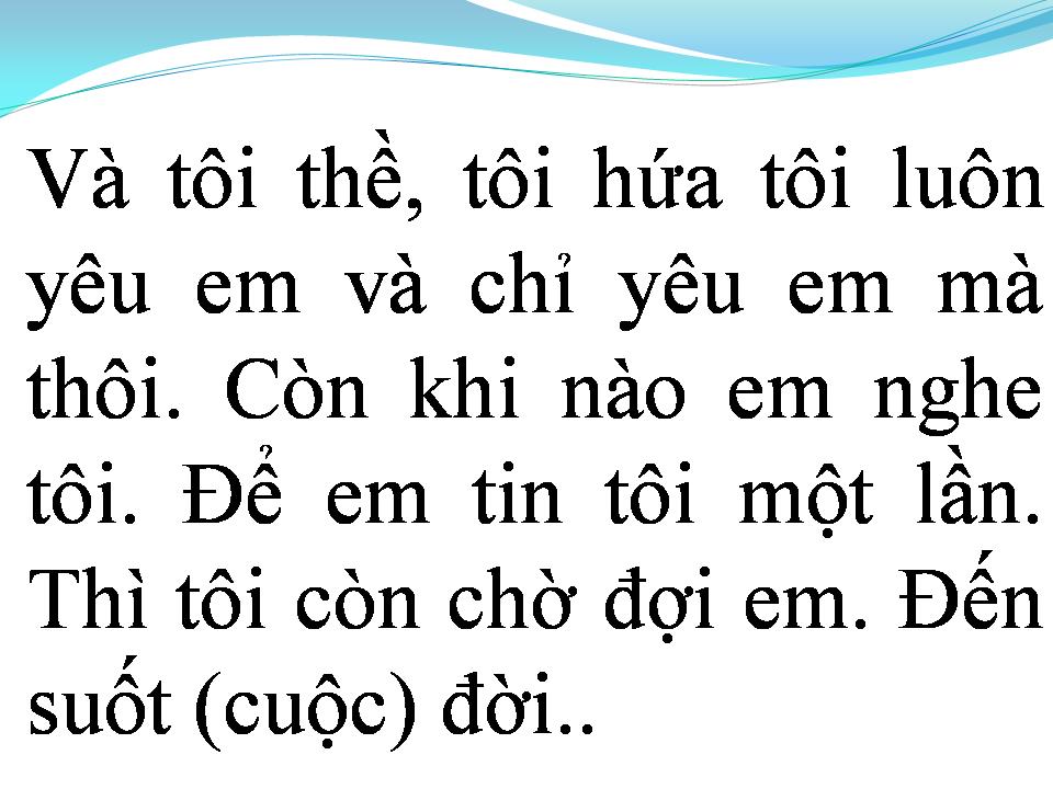 Lời bài hát CHÀNG KHỜ THỦY CHUNG