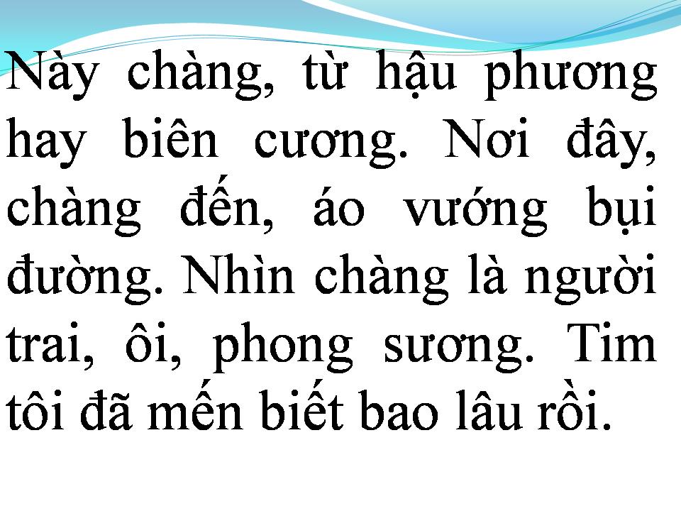 Lời bài hát CHÀNG LÀ AI