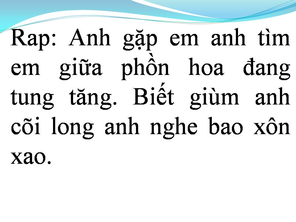 Lời bài hát CHÀNG VÀ NÀNG