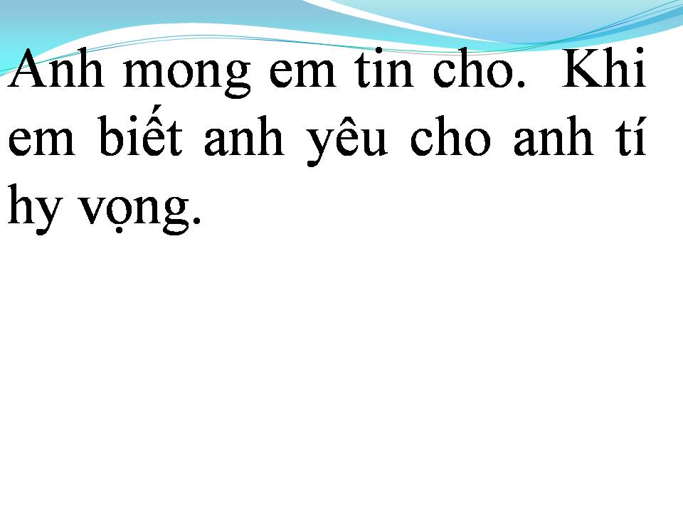 Lời bài hát CHÀNG VÀ NÀNG