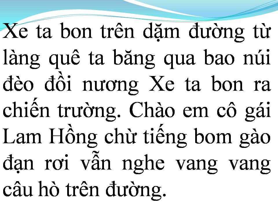 Lời bài hát CHÀO EM CÔ GÁI LAM HỒNG