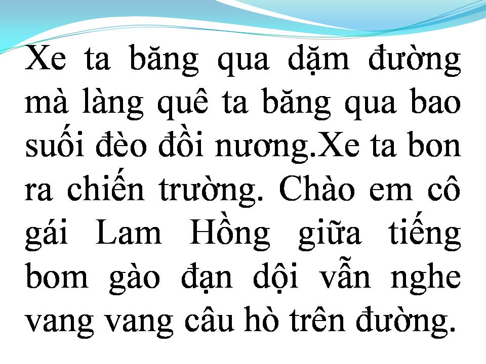 Lời bài hát CHÀO EM CÔ GÁI LAM HỒNG