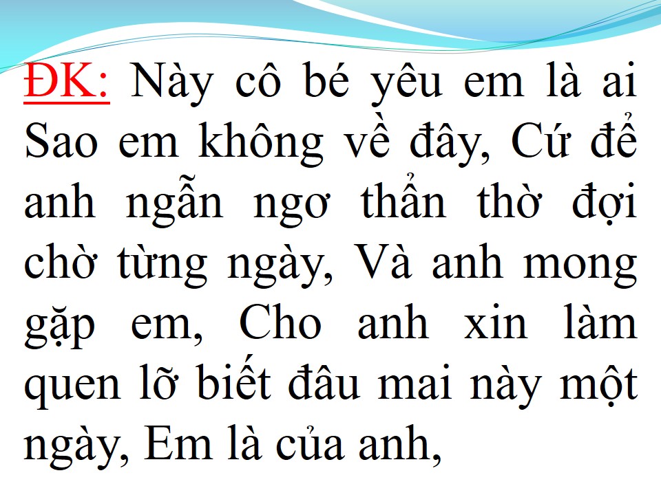 Lời bài hát CHẠY THEO CÔ BÉ YÊU