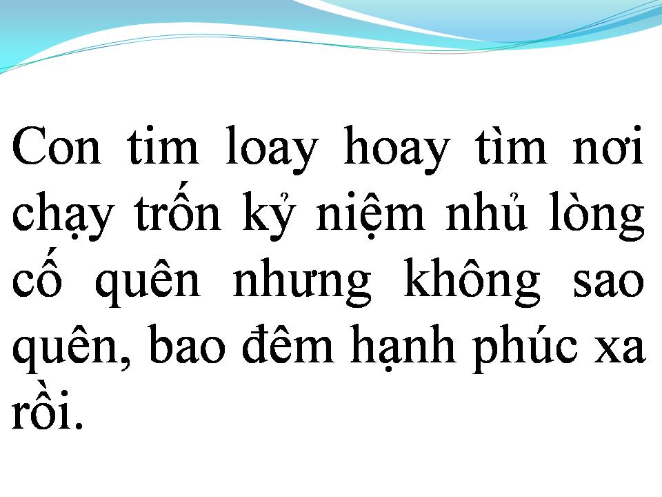 Lời bài hát CHẠY TRỐN KỶ NIỆM