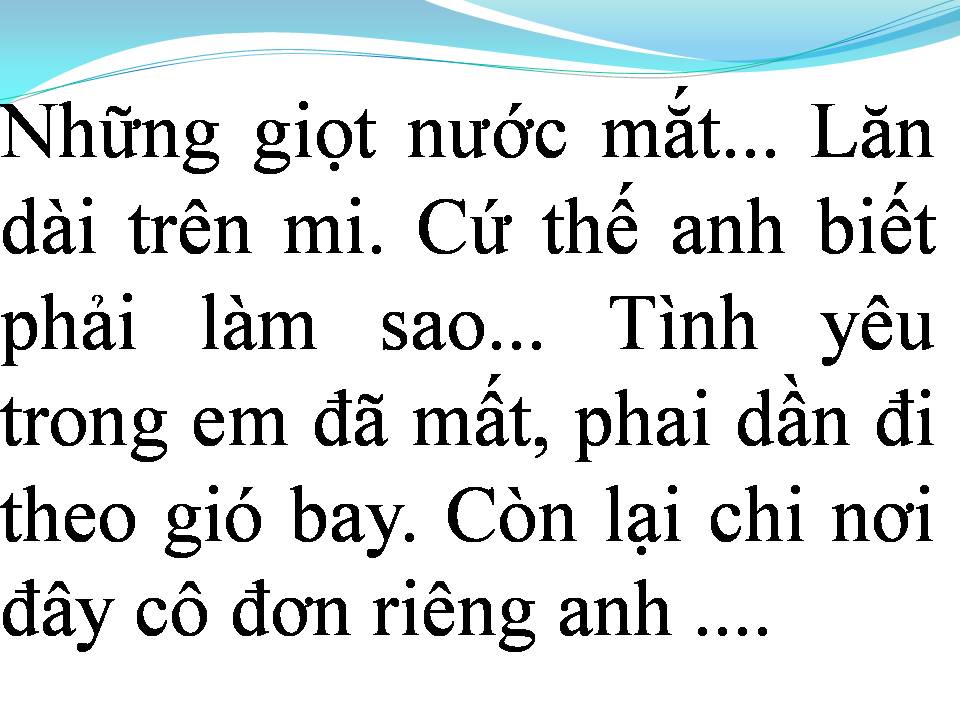Lời bài hát CHẮC AI ĐÓ SẼ VỀ