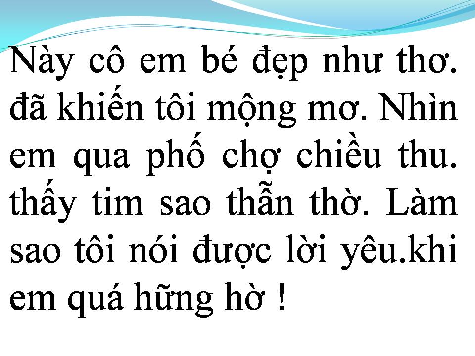 Lời bài hát CHẲNG DÁM LÀM QUEN
