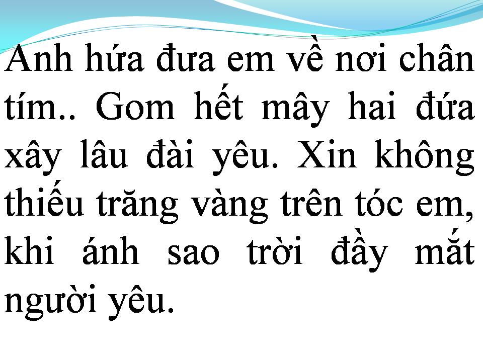 Lời bài hát CHÂN TRỜI TÍM