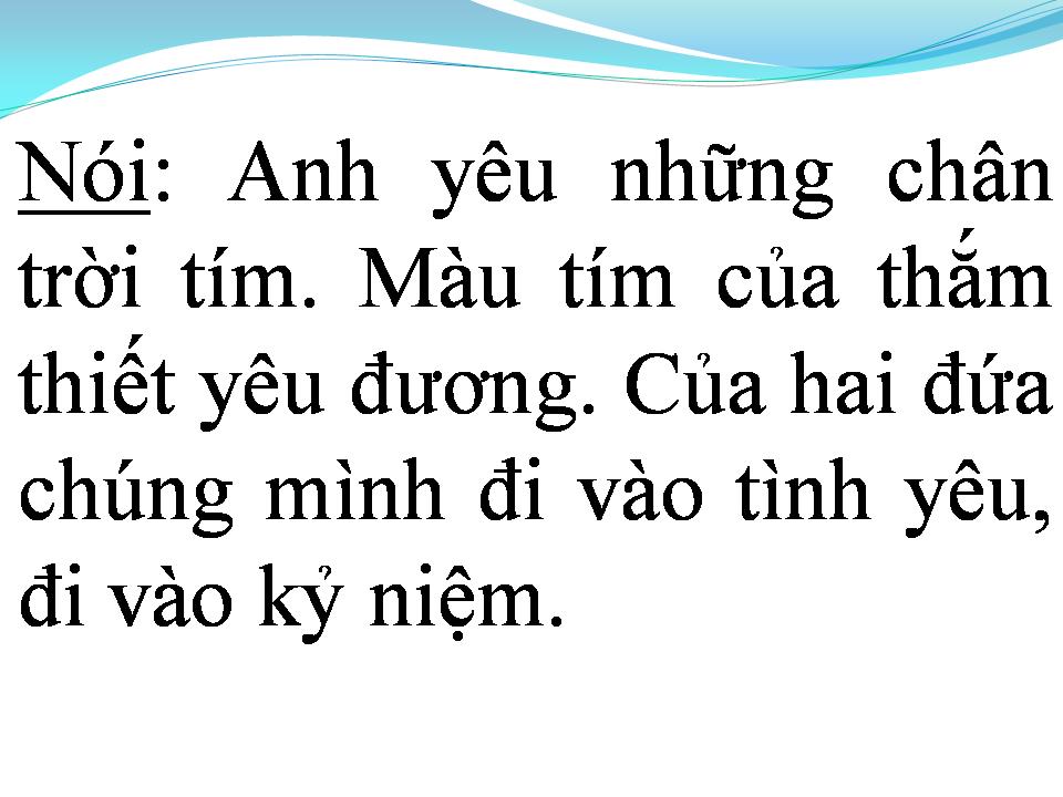 Lời bài hát CHÂN TRỜI TÍM