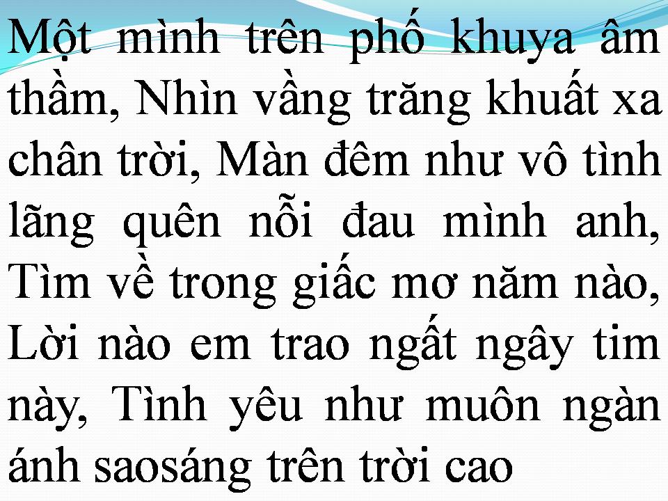 Lời bài hát CHÂN TRỜI TÌNH YÊU