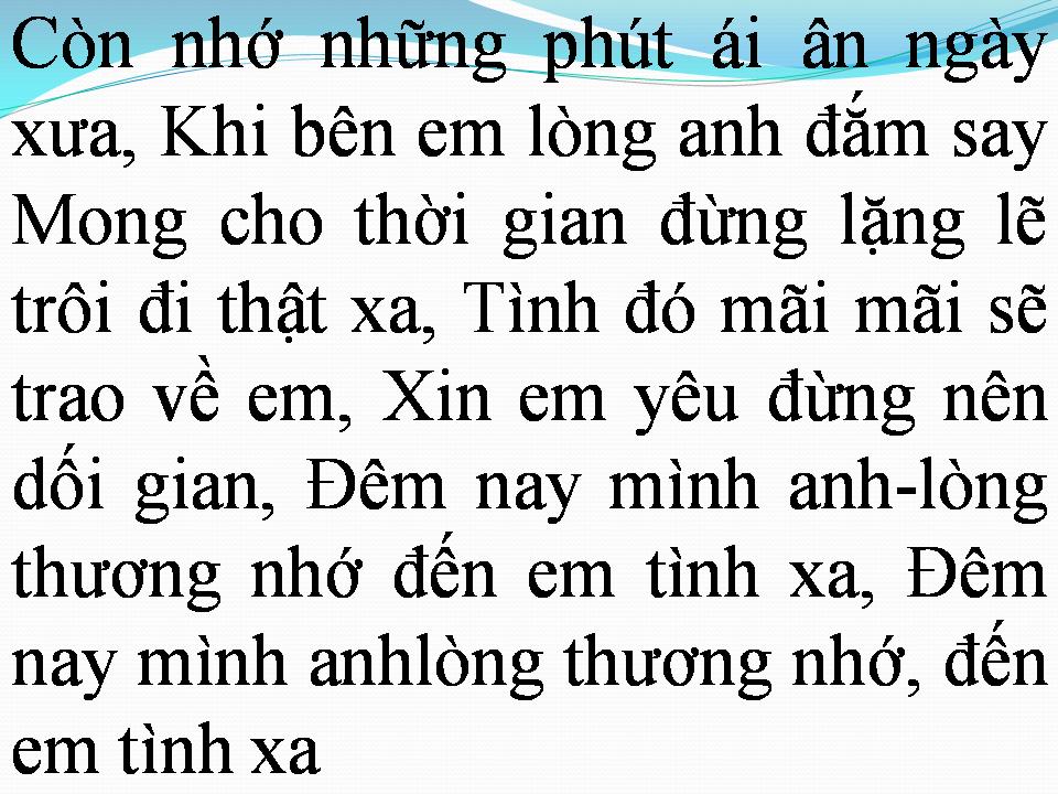 Lời bài hát CHÂN TRỜI TÌNH YÊU