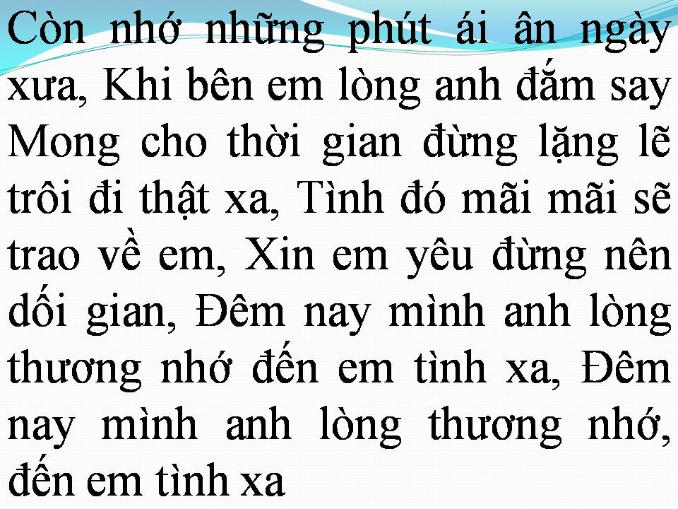 Lời bài hát CHÂN TRỜI TÌNH YÊU