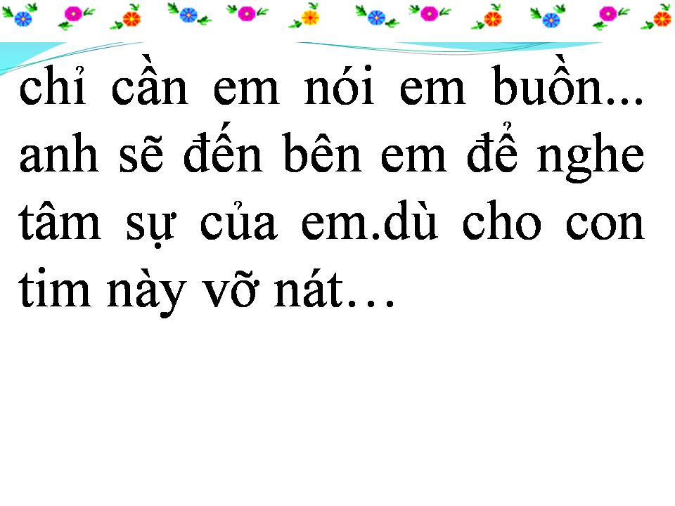 Lời bài hát CHỈ CẦN EM HẠNH PHÚC