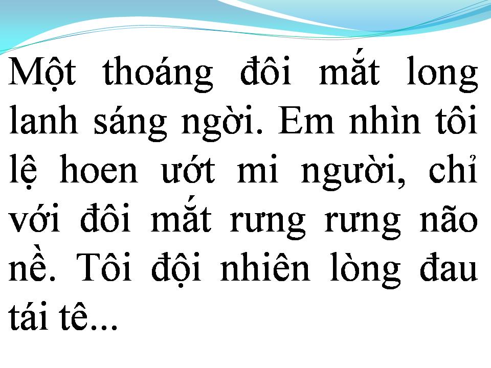 Lời bài hát CHỈ CẦN MỘT GIỌT LỆ