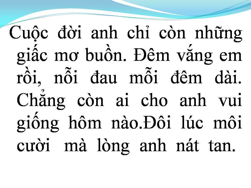 Lời bài hát CHỈ CÒN LÀ GIẤC MƠ