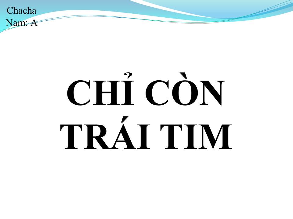 Lời bài hát CHỈ CÒN TRÁI TIM