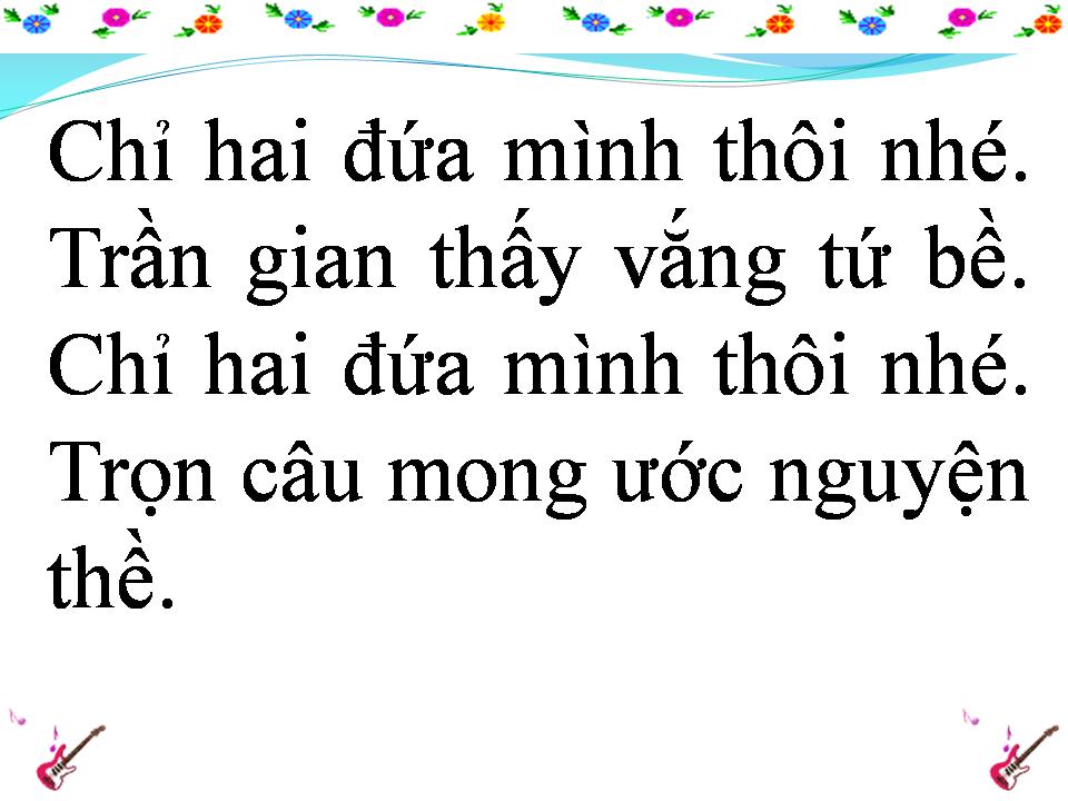 Lời bài hát CHỈ HAI ĐỨA MÌNH