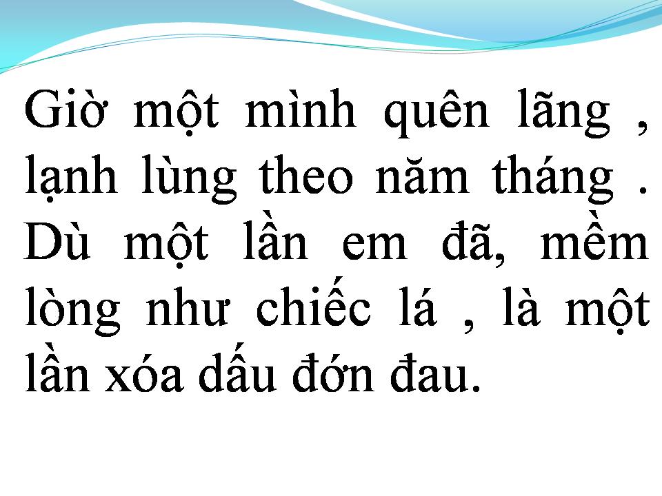 Lời bài hát CHỈ LÀ GIẤC MƠ QUA