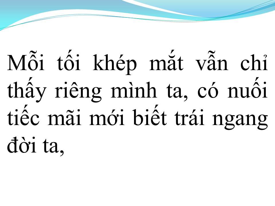 Lời bài hát CHỈ RIÊNG MÌNH TA