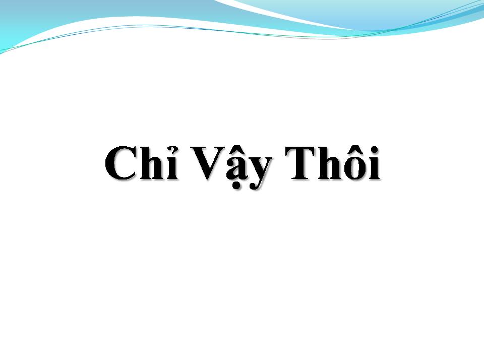 Lời bài hát CHỈ VẬY THÔI