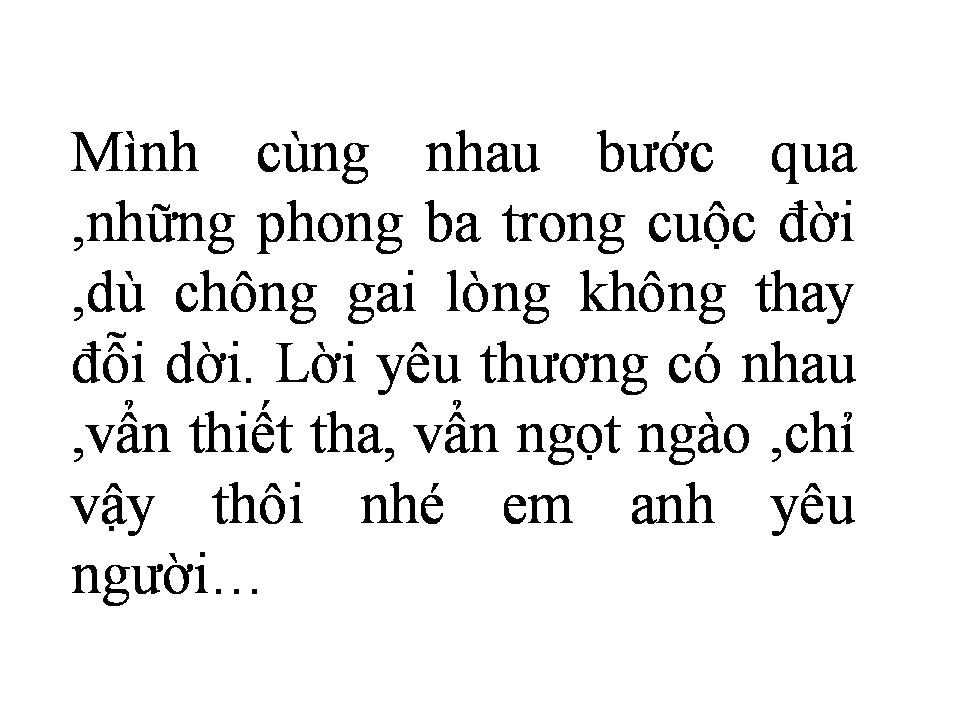 Lời bài hát CHỈ VẬY THÔI