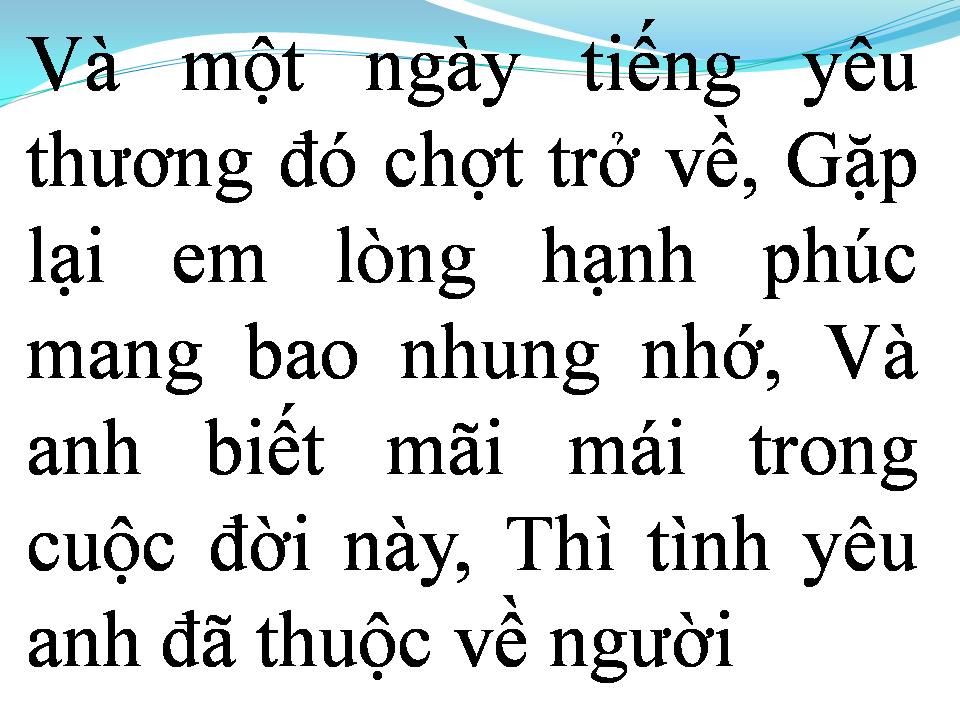 Lời bài hát CHỈ YÊU MÌNH EM