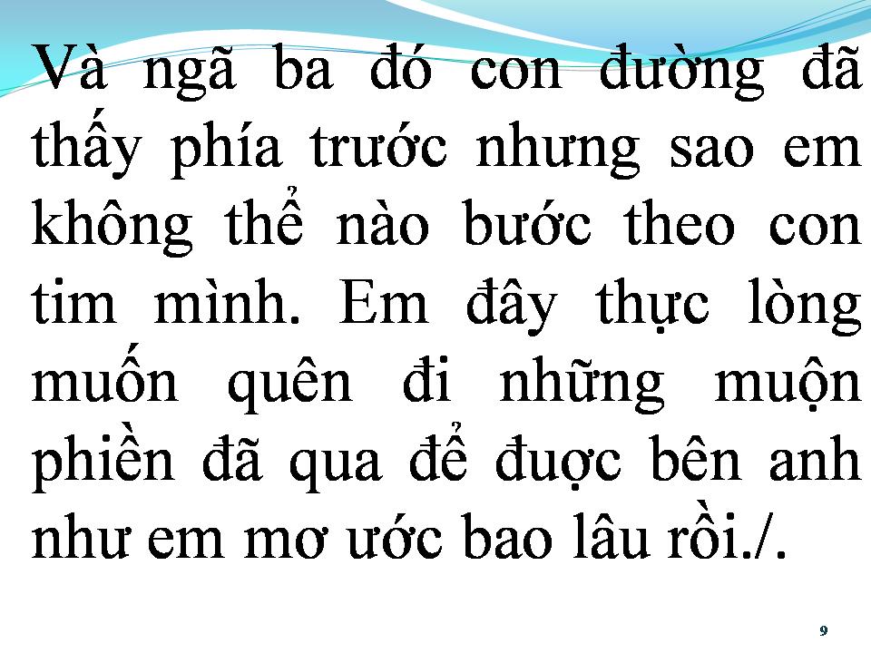 Lời bài hát CHIA ĐÔI CƠN MƠ