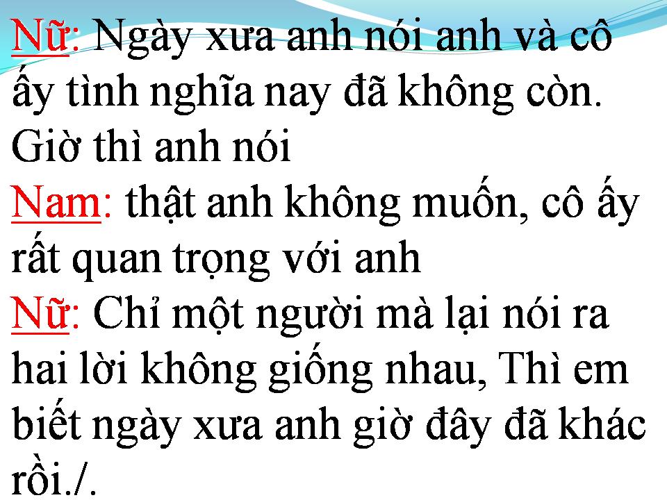 Lời bài hát CHIA ĐÔI MỘT TRÁI TIM