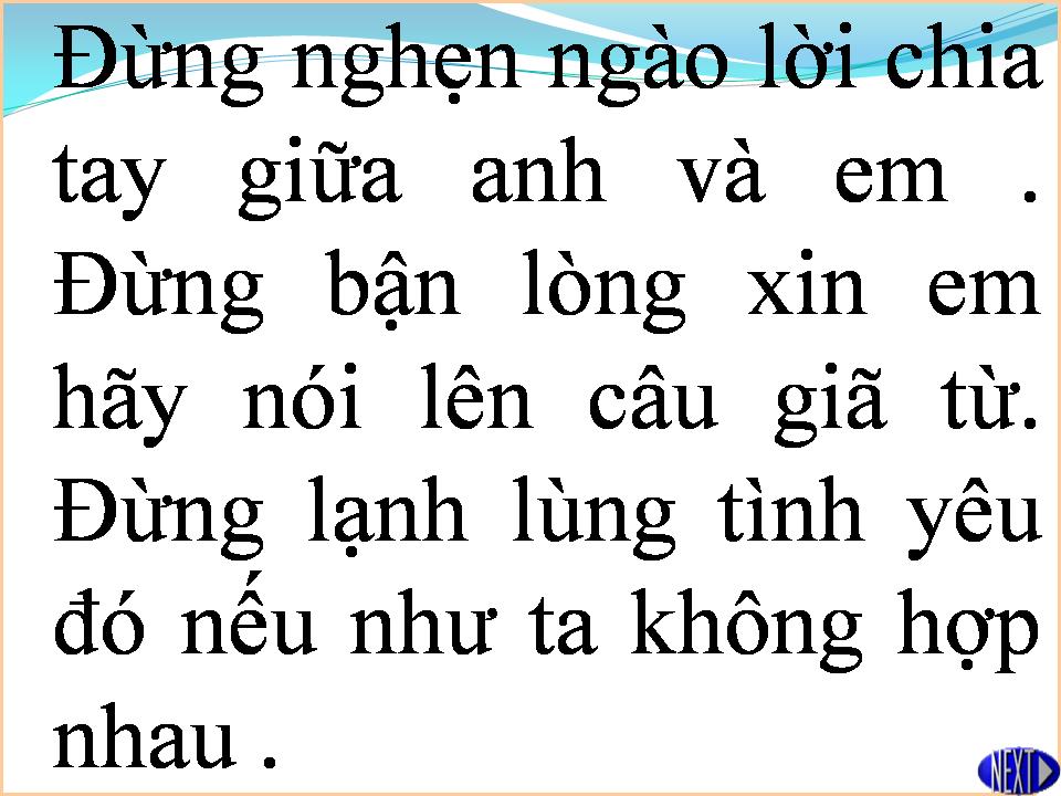 Lời bài hát CHIA TAY