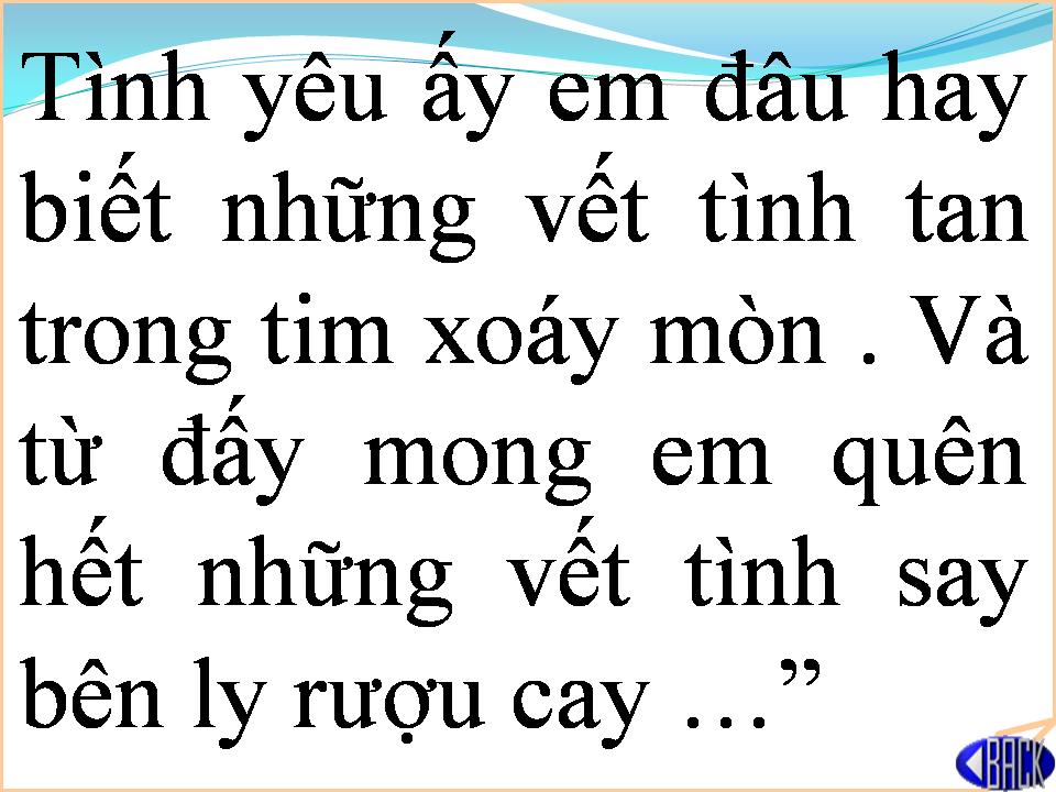 Lời bài hát CHIA TAY