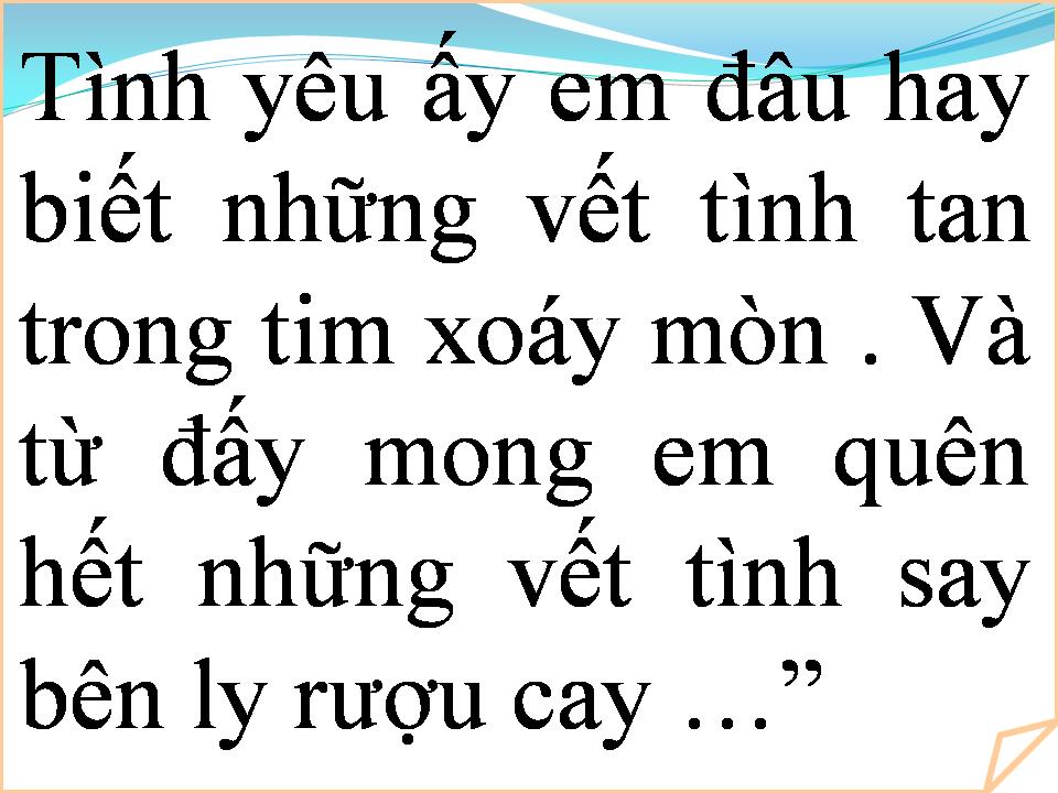 Lời bài hát CHIA TAY