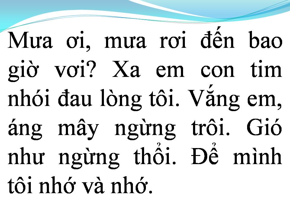 Lời bài hát CHIA TAY CHIỀU MƯA