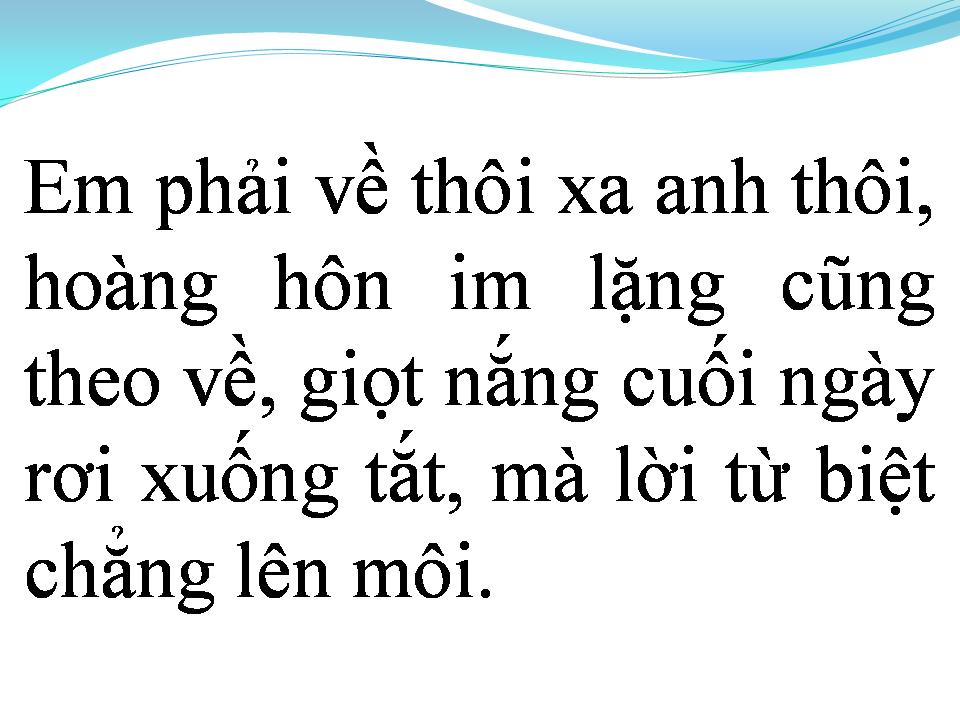 Lời bài hát CHIA TAY HOÀNG HÔN