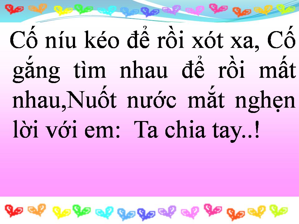 Lời bài hát CHIA TAY LÀ HẾT