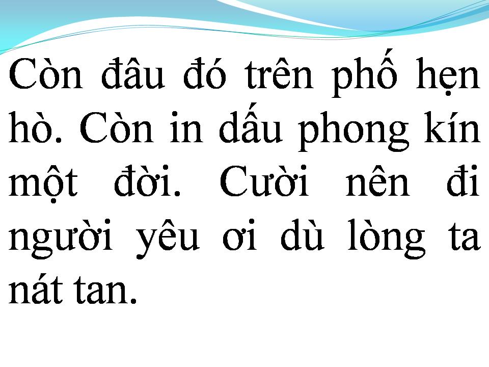 Lời bài hát CHIA TAY TÌNH ĐẦU