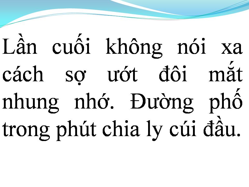 Lời bài hát CHIA TAY TÌNH ĐẦU