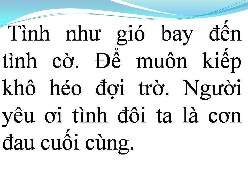Lời bài hát CHIA TAY TÌNH ĐẦU