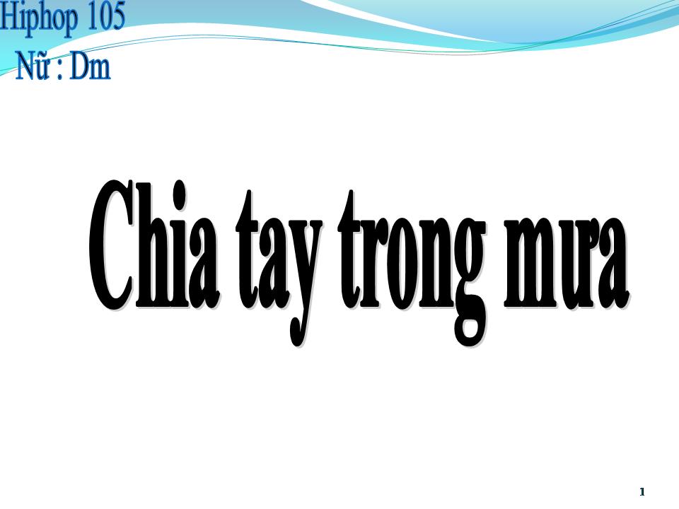 Lời bài hát CHIA TAY TRONG MƯA