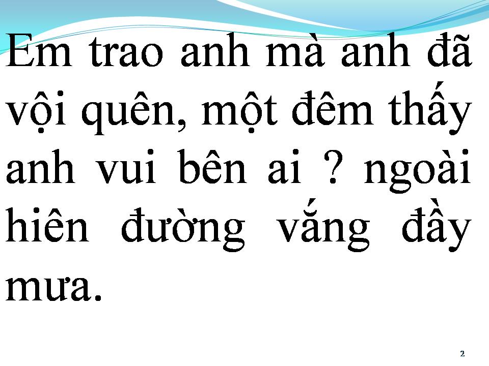 Lời bài hát CHIA TAY TRONG MƯA