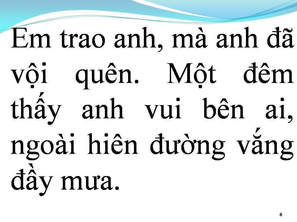 Lời bài hát CHIA TAY TRONG MƯA