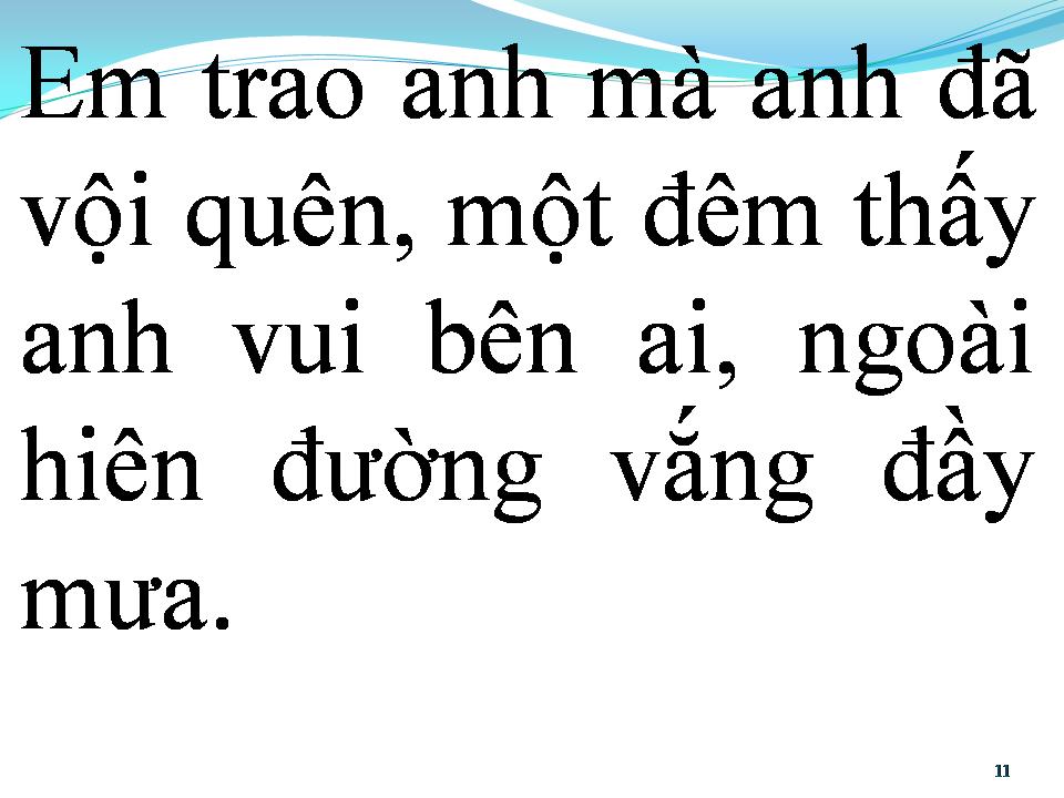 Lời bài hát CHIA TAY TRONG MƯA