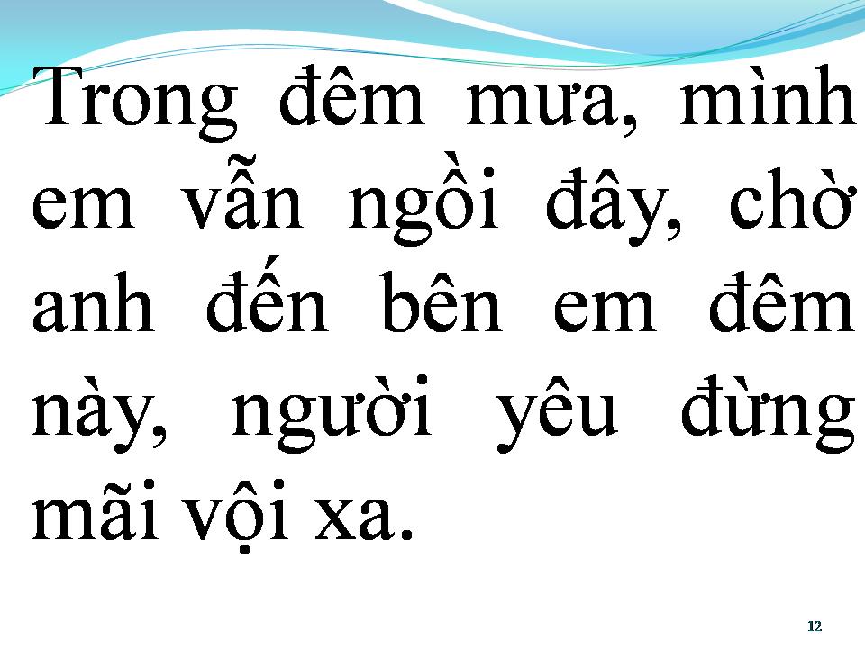 Lời bài hát CHIA TAY TRONG MƯA