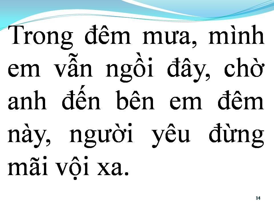 Lời bài hát CHIA TAY TRONG MƯA