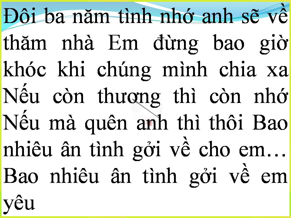 Lời bài hát CHIA XA