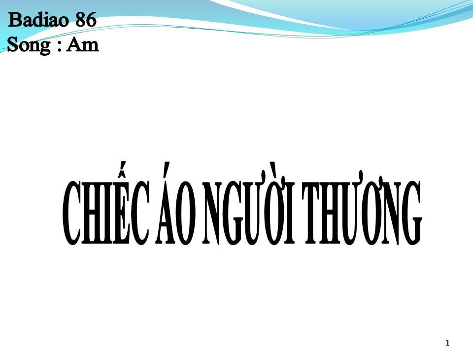 Lời bài hát CHIẾC ÁO NGƯỜI THƯƠNG