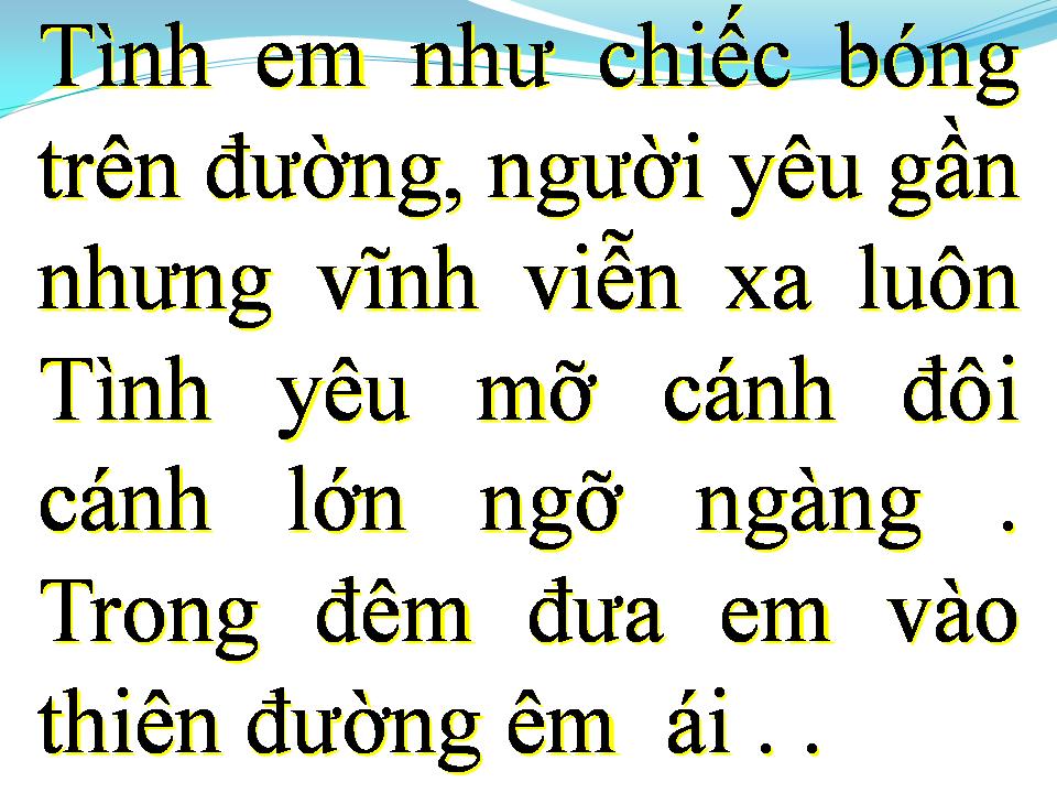 Lời bài hát CHIẾC BÓNG BÊN ĐƯỜNG
