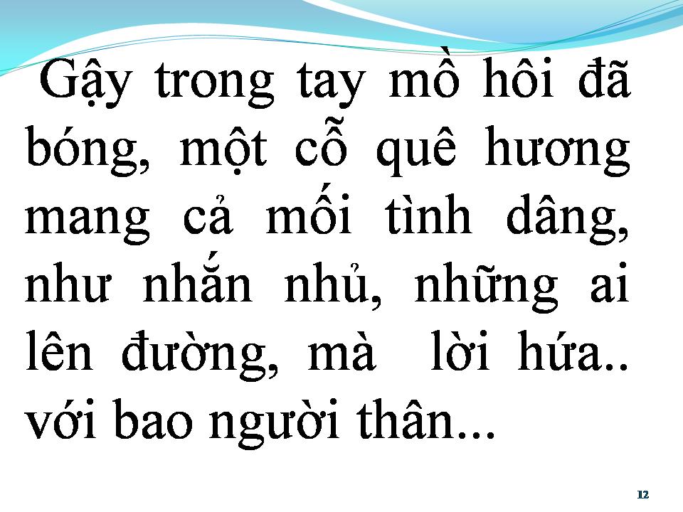Lời bài hát CHIẾC GẬY TRƯỜNG SƠN