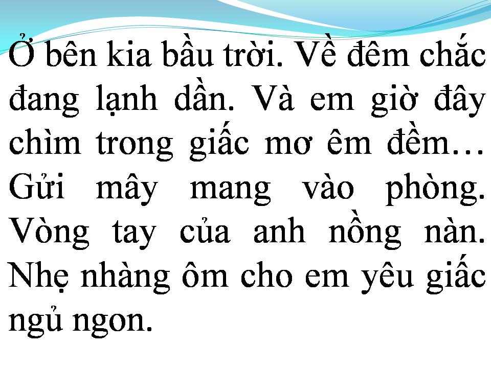 Lời bài hát CHIẾC KHĂN GIÓ ẤM