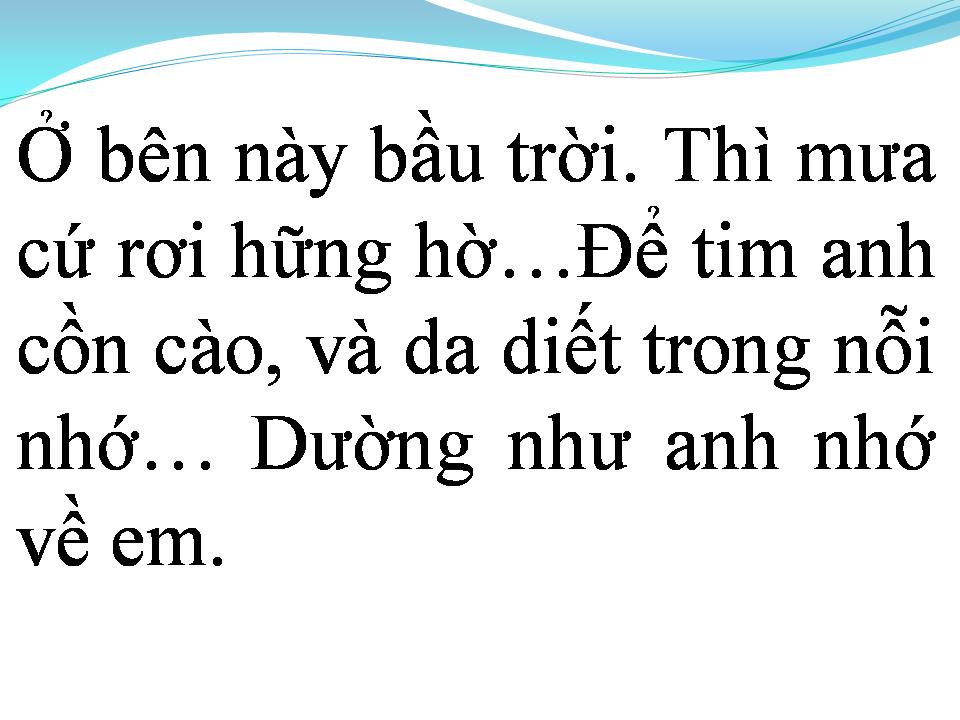 Lời bài hát CHIẾC KHĂN GIÓ ẤM
