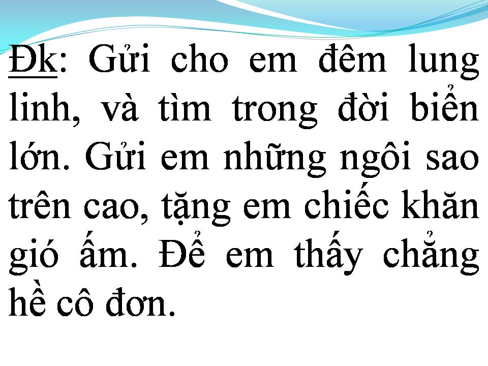 Lời bài hát CHIẾC KHĂN GIÓ ẤM